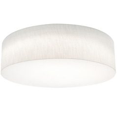 Afx Lighting Anton Linen White LED Flushmount Light