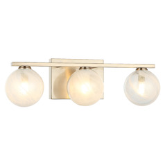 Matteo Lighting Nimbus Champagne Gold LED Bathroom Light