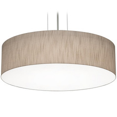 Afx Lighting Anton Black LED Pendant Light with Drum Shade