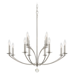 Crystorama Lighting Mila Polished Nickel Chandelier