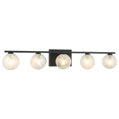 Matteo Lighting Nimbus Matte Black LED Bathroom Light