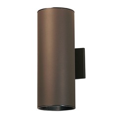 Cylinders 15-Inch Outdoor Wall Light in Architectural Bronze by Kichler Lighting