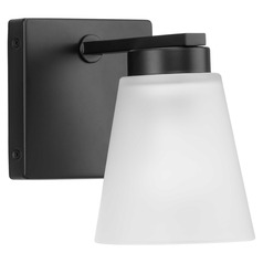 Progress Lighting Tanner Matte Black Sconce