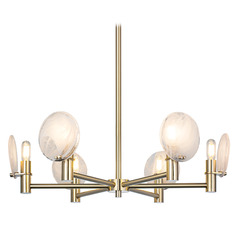 Matteo Lighting Cloudburst Champagne Gold LED Chandelier