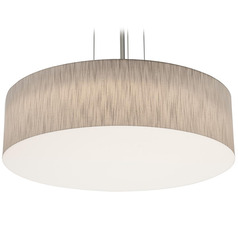 Afx Lighting Anton Black Pendant Light with Drum Shade