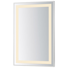 Framed Rectangle 24-Inch Illuminated Mirror
