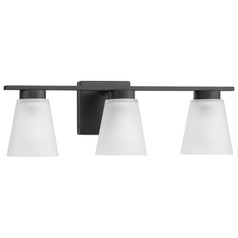 Progress Lighting Tanner Matte Black Bathroom Light