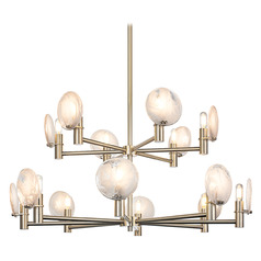 Matteo Lighting Cloudburst Champagne Gold LED Chandelier