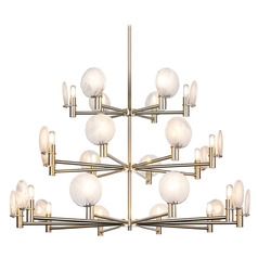 Matteo Lighting Cloudburst Champagne Gold LED Chandelier