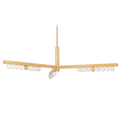 Corbett Lighting Annecy Vintage Brass LED Chandelier