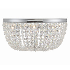 Crystorama Lighting Nola Polished Chrome Flushmount Light