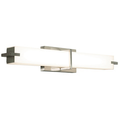 Afx Lighting Miller Satin Nickel LED Vertical Bathroom Light