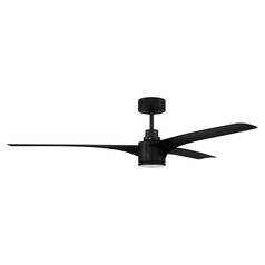 Craftmade Lighting Phoebe Flat Black LED Ceiling Fan with Light
