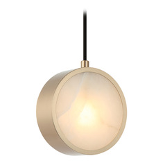 Matteo Lighting Weatherton Champagne Gold LED Mini-Pendant Light