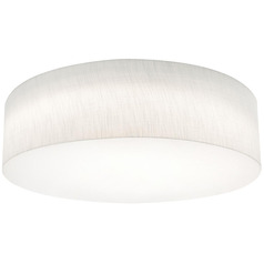 Afx Lighting Anton Linen White LED Flushmount Light