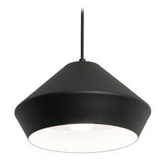Afx Lighting Milo Black Pendant Light with Bowl / Dome Shade