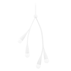 Mitzi Suki Textured White 4-Light Chandelier