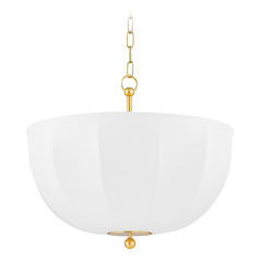 Mitzi Lola Aged Brass 7-Light Chandelier