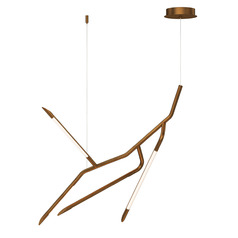 ET2 Scion Weathered Brass LED Swag Light
