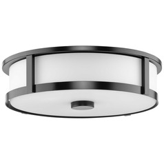 Progress Lighting Gilliam Matte Black LED Flushmount Light