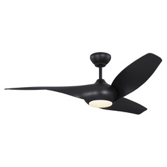 Topan 52-Inch LED Smart Fan in Midnight Black by VC Fan Collection