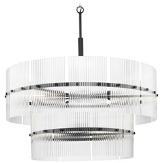 Progress Lighting Seville Matte Black Pendant Light with Drum Shade