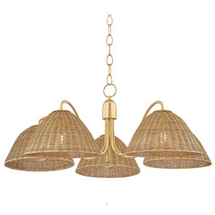 Mitzi By Hudson Valley Mitzi Katniss Aged Brass Chandelier
