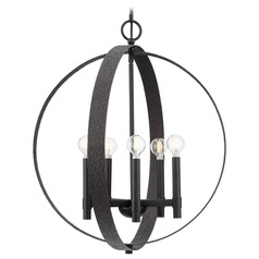 Progress Lighting Allegheny Matte Black Pendant Light