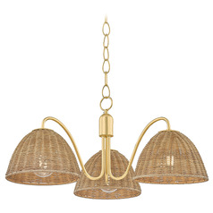 Mitzi By Hudson Valley Mitzi Katniss Aged Brass Chandelier