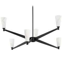 Progress Lighting Tosca Matte Black Chandelier