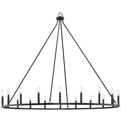 Progress Lighting Gilliam Matte Black Chandelier