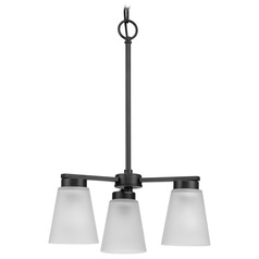 Progress Lighting Tanner Matte Black Mini-Chandelier