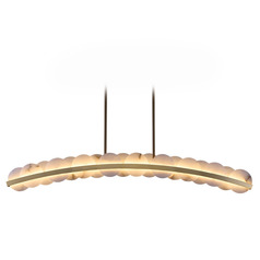 Kalco Lighting Meridian Winter Brass LED Island Light