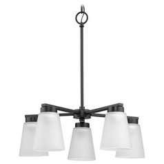 Progress Lighting Tanner Matte Black Mini-Chandelier