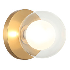 Matteo Lighting Solaris Aged Gold Brass LED Sconce