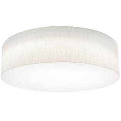 Afx Lighting Anton Linen White LED Flushmount Light