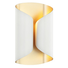 Matteo Lighting Ripcurl White & Gold Sconce
