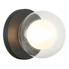 Matteo Lighting Solaris Matte Black LED Sconce