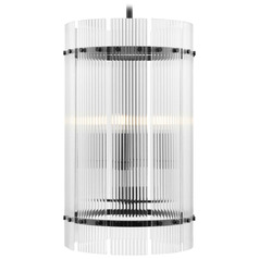 Progress Lighting Seville Matte Black Pendant Light with Cylindrical Shade