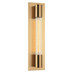 Matteo Lighting Riely Aged Gold Brass LED Sconce