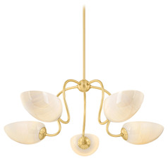 Mitzi By Hudson Valley Mitzi Reva Aged Brass Chandelier