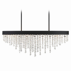 Crystorama Lighting Winham Black Forged Crystal Chandelier