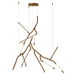 ET2 Scion Weathered Brass LED Multi-Light Pendant