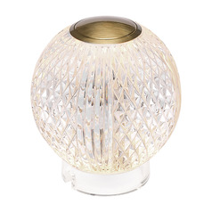 Alora Lighting Marni Natural Brass LED Table Lamp with Globe Shade
