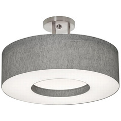 Afx Lighting Montclair Satin Nickel LED Semi-Flushmount Light