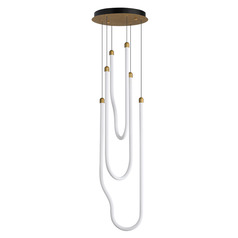 Et2 Soleil Natural Aged Brass LED Multi-Light Pendant