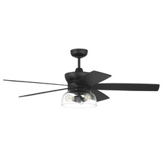 Craftmade Lighting Gibson Flat Black LED Ceiling Fan with Light