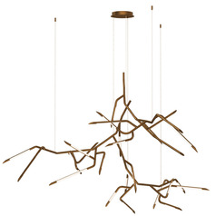 ET2 Scion Weathered Brass LED Multi-Light Pendant