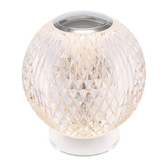 Alora Lighting Marni Polished Nickel LED Table Lamp with Globe Shade