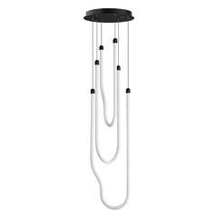Et2 Soleil Black LED Multi-Light Pendant